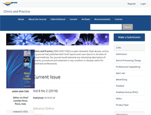 Tablet Screenshot of clinicsandpractice.org